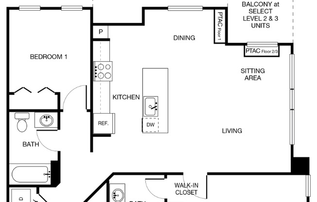 2 beds, 2 baths, 1,128 sqft, $2,405