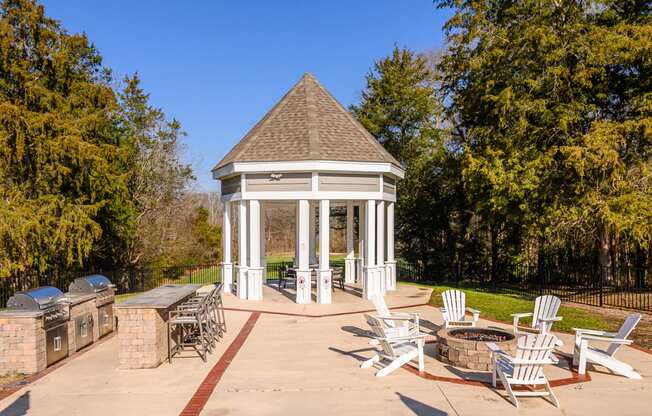 Retreat at McAlpine Creek - BBQ Area and Gazebo