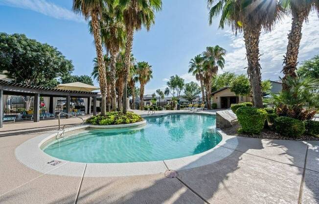 Pool and landscaping - Lunaire Apartments | Goodyear, Arizona