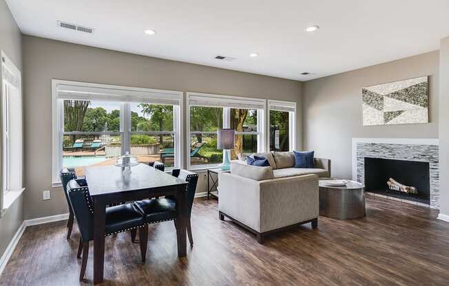 Clubhouse Lounge and Dining Area