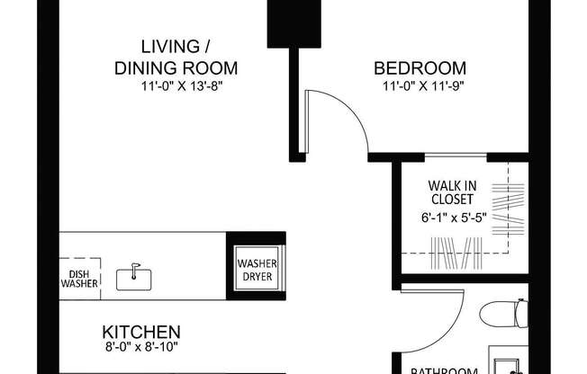 1 bed, 1 bath, 635 sqft, $3,754