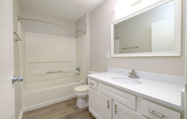 this is a photo of the bathroom of a 560 square foot, 1 bedroom apartment at as