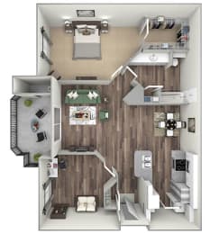 1 bed, 1 bath, 932 sqft, $2,349