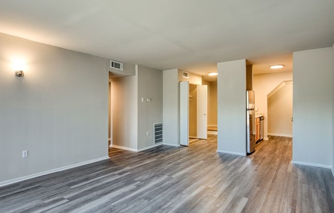 The living area in a Stratford Hills Garden Unit