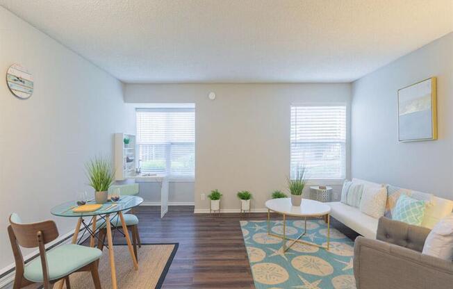 a living room with a couch and a table at Skyline Heights LLC, Daly City