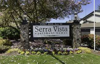 Welcoming Signage for Serra Vista Apartment Homes, Lynnwood, 98087