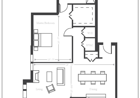 2 beds, 2 baths, 1,305 sqft, $4,800, Unit 3