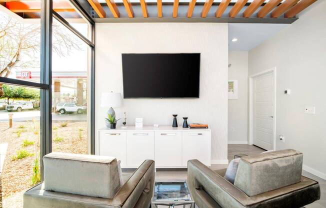 Leasing office lounge