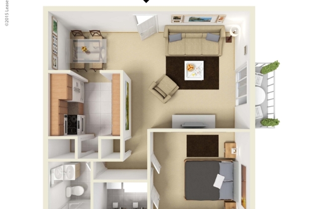 1 bed, 1 bath, 650 sqft, $1,270