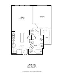 1 bed, 1 bath, 758 sqft, $1,492