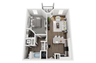 1 bed, 1 bath, 758 sqft, $1,592