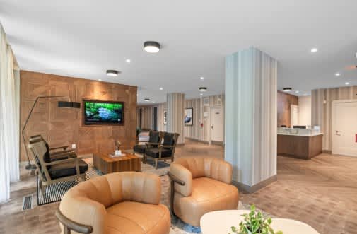 Living Area With Kitchen at Calvert House Apartments, Washington, 20008