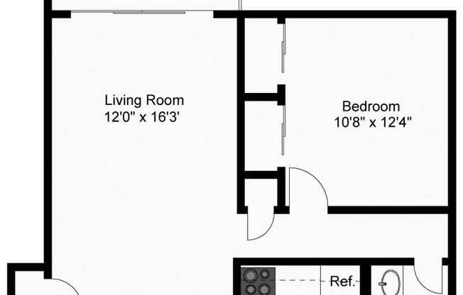 1 bed, 1 bath, $1,195