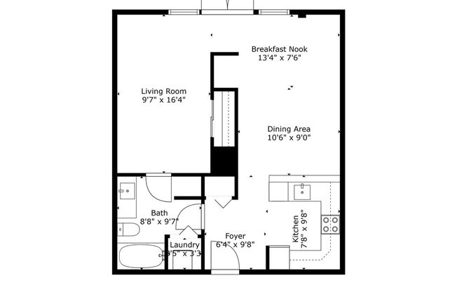 1 bed, 1 bath, 662 sqft, $1,425, Unit 419