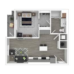 1 bed, 1 bath, 674 sqft, $1,848