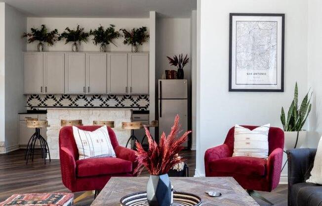 resident clubroom in san antonio apartment