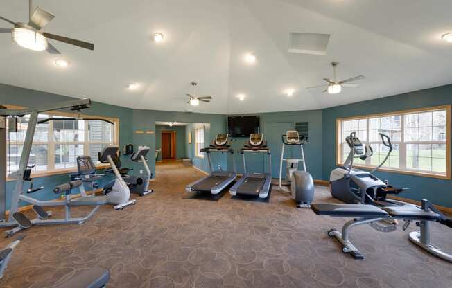 Mallard Ridge Apartments in Maple Grove, MN Fitness Room Cardio Equipment