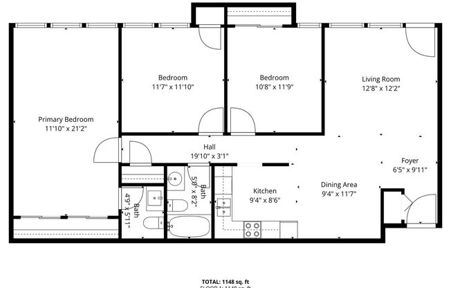 3 beds, 1.5 baths, 1,100 sqft, $1,199, Unit 247-302