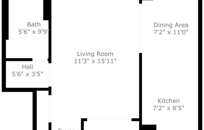 Studio, 1 bath, 442 sqft, $721, Unit 705