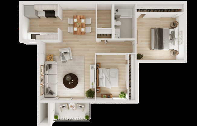 2 beds, 1 bath, 815 sqft, $1,783, Unit 1408