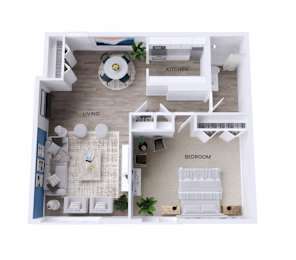 1 bed, 1 bath, 720 sqft, $1,688