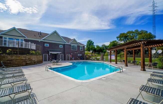 Poolside Sundeck at Andover Pointe Apartment Homes, 68138