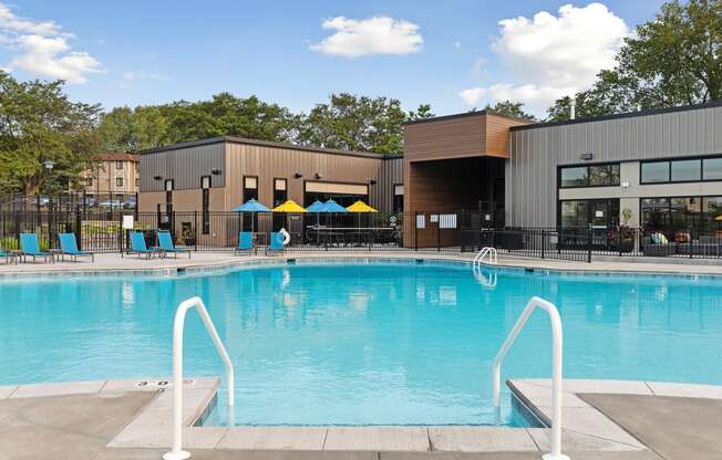 Pool - exterior - Villages on McKnight Apartments