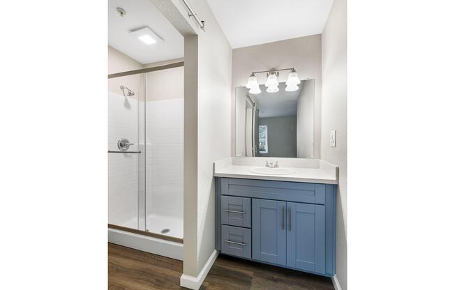 a double door in a room