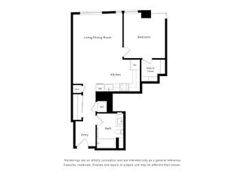 1 bed, 1 bath, 753 sqft, $2,840