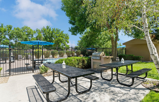 Grill and chill—our barbecue area is perfect for summer cookouts and casual gatherings.