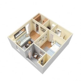 Studio, 1 bath, 432 sqft, $759