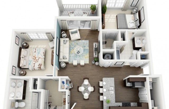 2 beds, 2 baths, 1,113 sqft, $2,238
