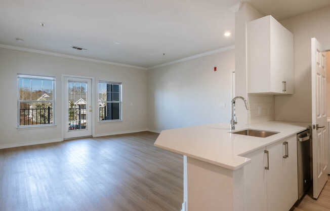 Living Room with Hard Surface Flooring