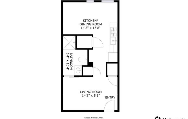 Studio, 1 bath, 400 sqft, $1,449, Unit 203