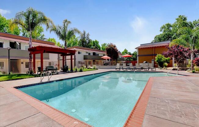 Sparkling Swimming Pool at Casa Alberta Apartments, Sunnyvale, CA