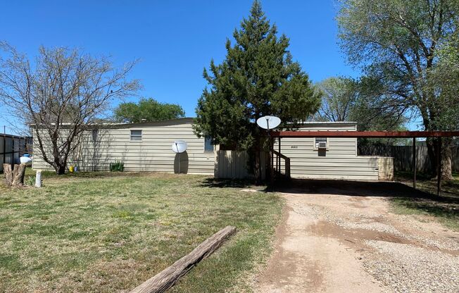 3 Bed, 2 Bath Mobile Home