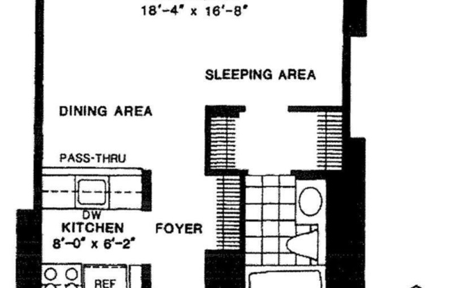 1 bed, 1 bath, 472 sqft, $3,600, Unit 3106