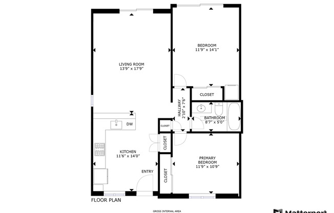 2 beds, 1 bath, $3,595, Unit 19