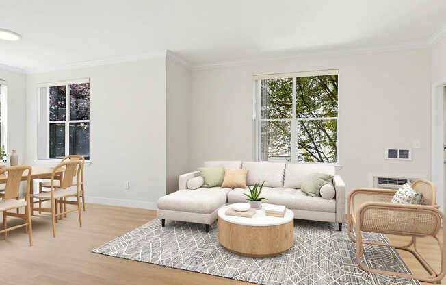 Living Room with Hard Surface Flooring