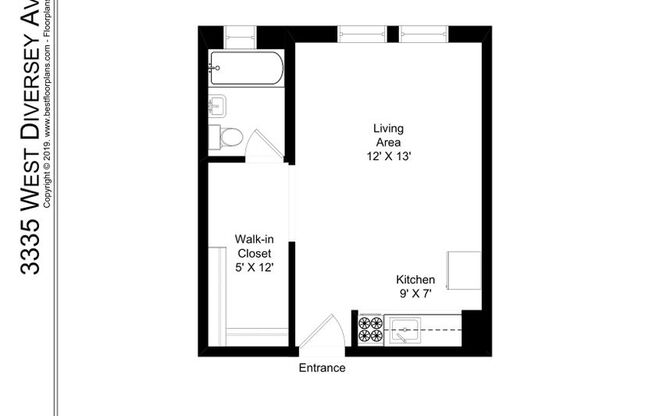 Studio, 1 bath, 395 sqft, $1,250, Unit 132