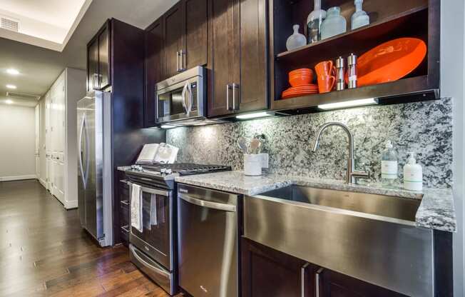 Upscale Stainless Steel Appliances at The Jordan by Windsor, 2355 Thomas Ave, Dallas