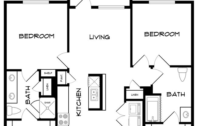 2 beds, 2 baths, 998 sqft, $1,599, Unit 1104