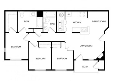 3 beds, 2 baths, 1,099 sqft, $2,519