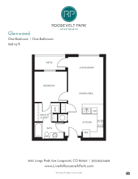 1 bed, 1 bath, 658 sqft, $1,769