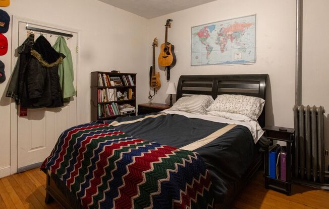 No Fee, Heat and Hot Water Included, All rooms big, Near B and C lines.  Free heat and hot water!