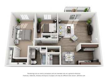 2 beds, 1 bath, 947 sqft, $1,020