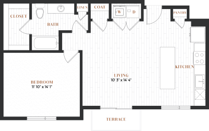 1 bed, 1 bath, 792 sqft, $1,940