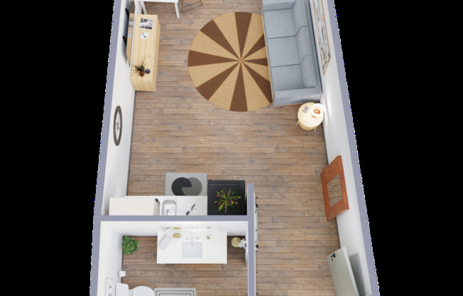 Studio, 1 bath, 349 sqft, $979, Unit 918