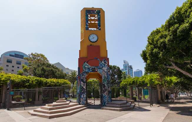Grand Hope Park Public Art near Renaissance Tower, California, 90015