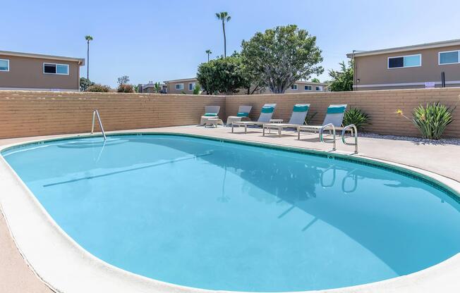 an empty swimming pool